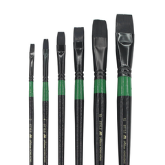 ნეილონის ფუნჯების ნაკრები B12 აკრილის საღებავებისთვის