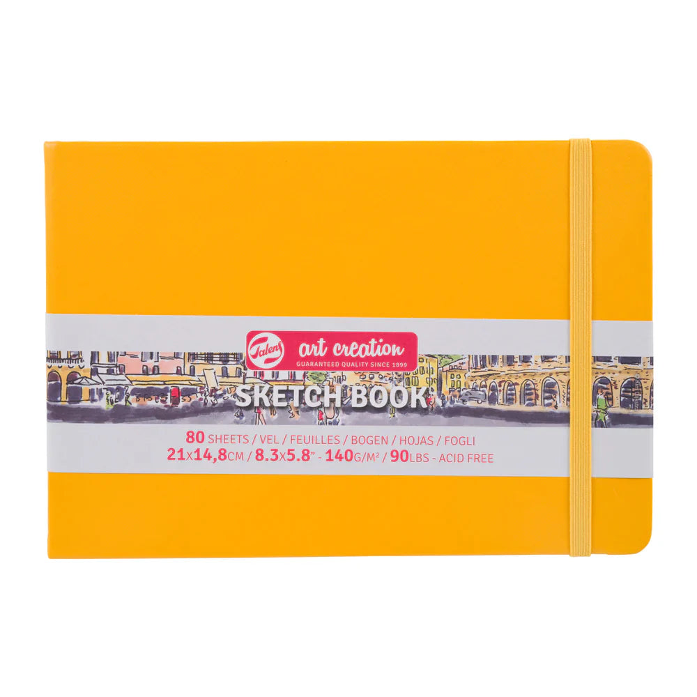 Sketch Book 14.8 x 21 cm Gold Yellow - Talens Art Creation