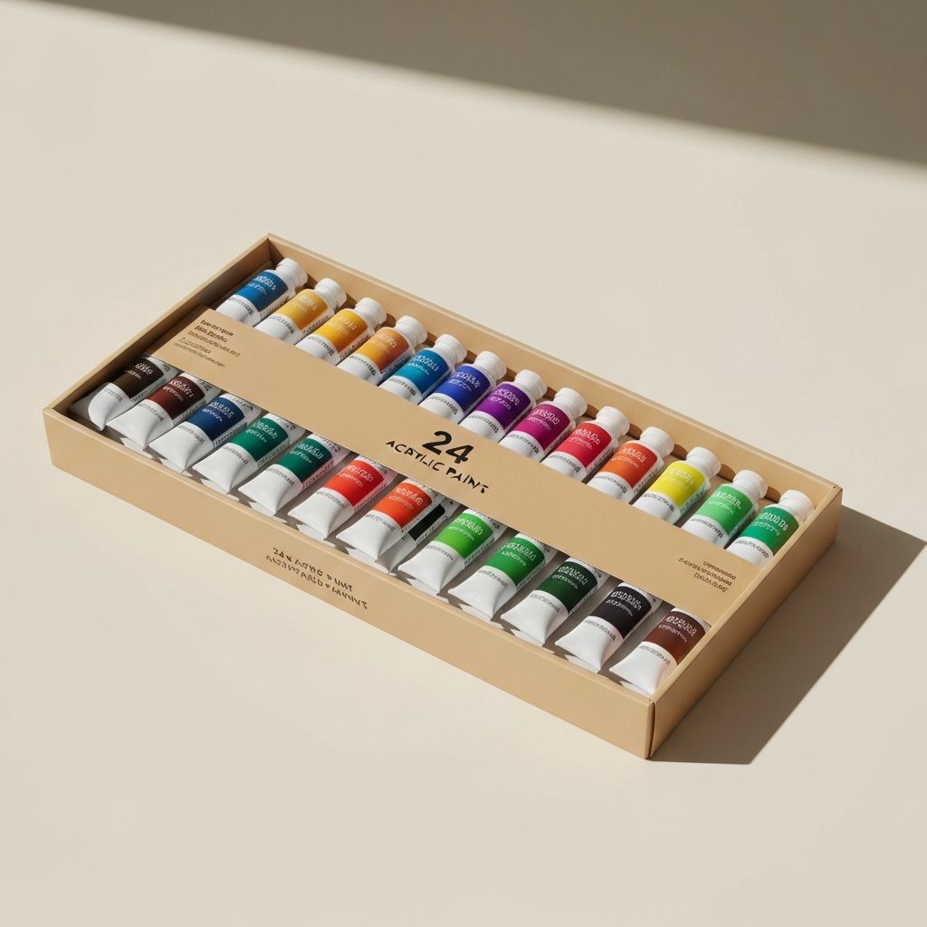 Acrylic Paint Set — 24 ფერი